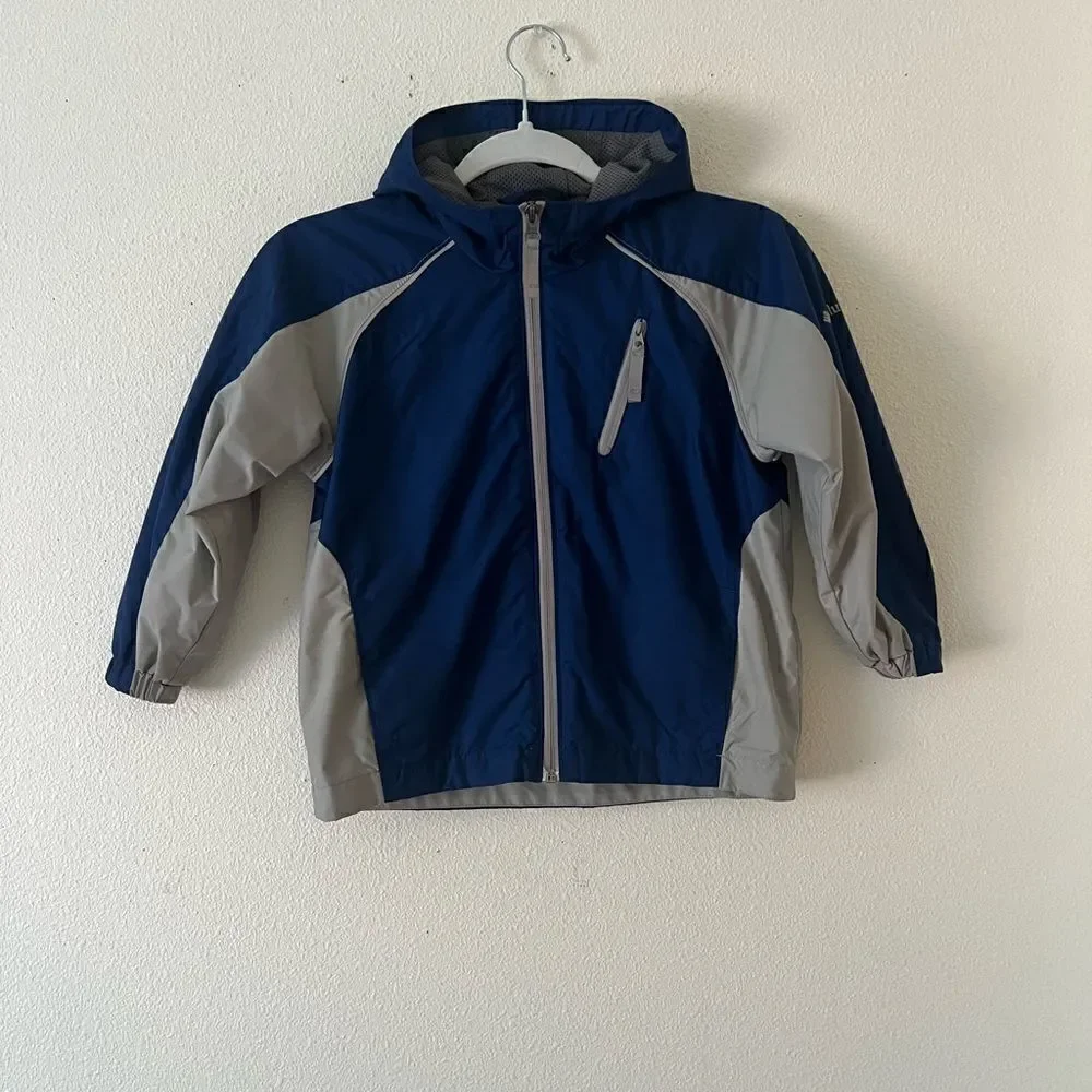 Columbia Jacket Blue Gray Lightweight size 6/7